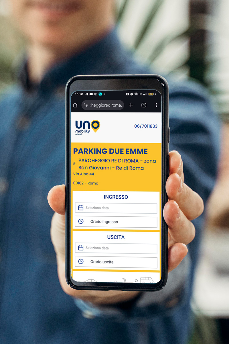 prenotazione parcheggio da smartphone